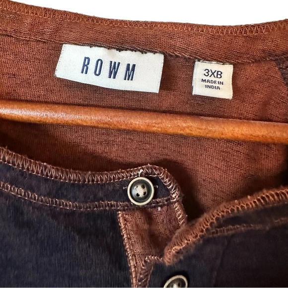 Men’s Long sleeved Henley Shirt Size 3XB - Picture 3 of 7